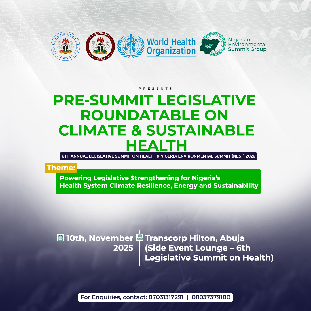 Welcome Speech - At The Legislative Roundtable On Climate, Environment, And Sustainable Health